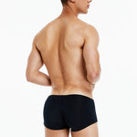 2 Pack Men's Stretch Fit Lightweight & Airy Solid Color Premium Comfy Trunks