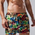 Men's Plaid Patterned Lightweight & Airy Sporty Cut Board Shorts