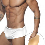 Men's Anti-Odor Sporty Cut Solid Color Swim Briefs