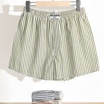 Men's Thin Loungewear Pants Loose Striped Breathable Shorts