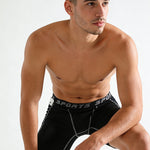 3 Pack Men's Side Pockets & High-Elasticity Compression Activewear Tights