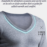 V-Neck Thermal Underwear With Fleece Lined