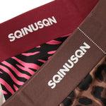 3 Pack Men's Breathable & Soft Ice Silk Leopard Quick-Dry Trunks
