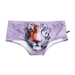 Men's Low-Rise Stylish Animal Print Swim Briefs