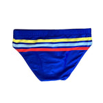 Men's Moisture-Wicking Sexy Striped Color Swim Briefs