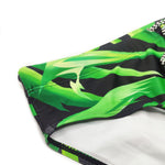 Men's Green Leaf Print Beach Bikini