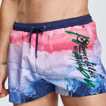 Men's Printed Athletic Cut Quick-Dry Comfy Waistband Board Shorts