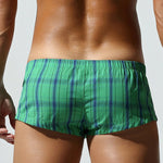 2 Pack Men's Soft Cotton Day-Long Comfort Shape-Retaining Fabric Boxers Shorts