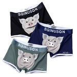 3 Pack Men's Ultra-Soft Breathable Cotton High-Stretch Trunks