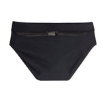 Men's Padded Solid Drawstring Swimsuit Bikini Briefs