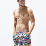 Men's Trendy Printed Sporty Cut Odor-Control Cooling Board Shorts