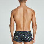 2 Pack Men's Breathable Cotton Printed Low-Rise Seamless Comfort Trunks