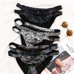 2-pack Men's Snake Print Hollow Briefs