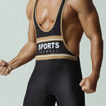 Men's Soft-Touch Solid Color Movement-Friendly Zero-Irritation Wrestling Singlet Bodysuit