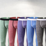Men's U-Convex Pouch Sexy Base Layer Warm Pants Sleep Pants