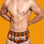 2 Pack Men's Loose Aloha Cotton Plaid Home Pants
