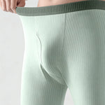 Men's Slim Stretch Cotton Antibacterial Warm-Touch Thermal Bottoms