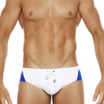 Men's Seamless Comfort Color-Blocked Quick-Dry Swim Briefs