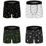 3 Pack Men's Bold Prints Antibacterial Cooling Touch All-Season Boxer Briefs
