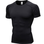 Men's Full Coverage Mesh Panel Quick-Dry Fabric Odor-Control Tops & Tights