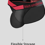 2 Pack Men's Large Pouch Semi-Transparent Sexy Bikini