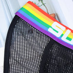 2 Pack Men's Rainbow Mesh Lightweight Breathable Bikinis