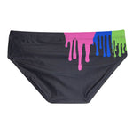 Graffiti Cushioned Men's Swimsuit Briefs