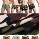 4 Pack Men's Breathable Recycled-Fiber Camo Trunks