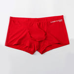 3 Pack Men's Breathable Ice Silk Double-Layered Big Pouch Sexy Boxer Briefs