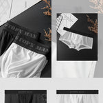 2-Pack Men's Breathable Mesh Ice Silk U-convex Low Waist Boxer Briefs