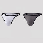2 Pack Men's Low-Rise Eco-Friendly Lightweight Thong