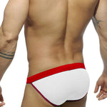 Men's Dual-Tone Swim Briefs with Removable Padding