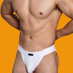 2 Pack Men's Low-rise High-cut Solid Briefs