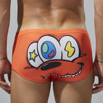 2 Pack Men's Cartoon Print Low-Rise Trunks – Seamless & Lightweight Fit