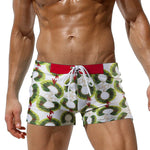 Men's Bold Prints Quick-Dry Fabric Seamless Comfort Swim Shorts & Trunks