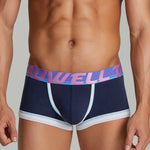 3 Pack Men's Low-Rise Premium Cotton Seamless Comfort Stretch Fit Trunks
