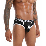 2 Pack Men's Ultra-Soft Printed Low-Rise Sexy Sporty Cut Anti-Chafing Bikini