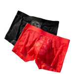 3 Pack Men's Mulberry Silk 10A Antibacterial High Elastic 3D Pouch Trunks
