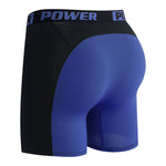 4 Pack Men's Mid-Rise Color Block Mesh Breathable Boxer Briefs