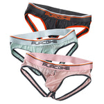 3 Pack Men's Trendy Sexy Seamless Comfort Supportive Fit Jockstrap