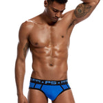 3 Pack Men's Sporty Cut Breathable Mesh Solid Color Seamless Briefs