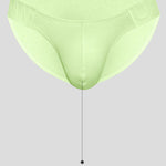 2 Pack Men's Solid Color Ribbed Cotton Sports Butt-Lifting Bikini