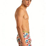 5 Pack Men's Trendy Prints Mid-Rise Skin-Friendly Cooling Airflow Boxer Briefs