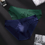 3 Pack Men's Seamless Ice Silk Cool-Touch Briefs