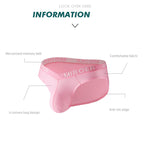 2 Pack Men's U-Pouch V-Front Low-Rise Briefs