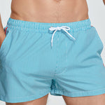 2-pack Men's Striped Double-layer Anti-embarrassment Beach Pants