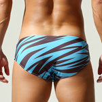 Men's 3D Print Breathable Quick Dry Beach Vacation Swim Briefs