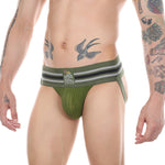 2 Pack Men's Supportive Fit Comfy Waistband Anti-Chafing Stretch Jockstrap