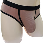 3 Pack Men's Seamless Comfort Large Supportive Pouch Sexy Low-Rise Briefs