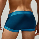 2 Pack Men's Spliced Color Trunks with Functional Fly